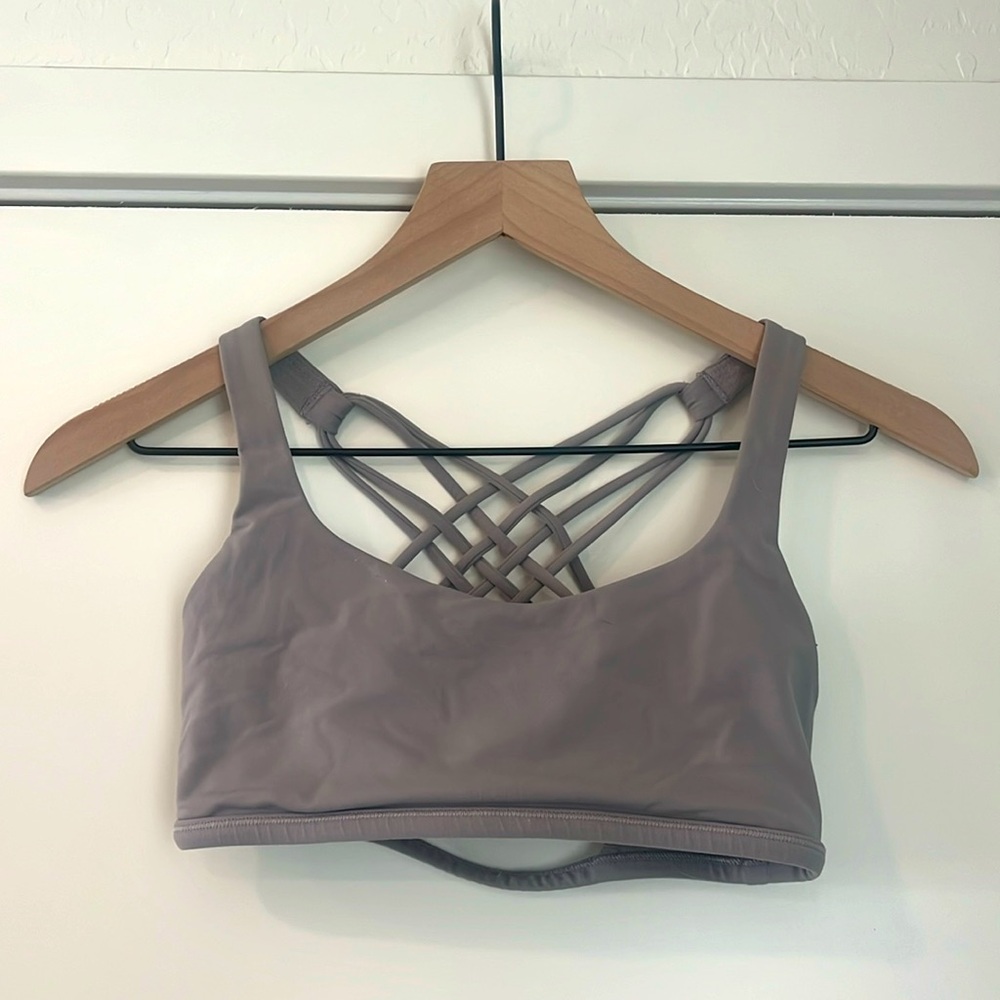 Lululemon sports bra, light lilac, size 4